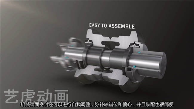 機械密封動畫三維立體圖